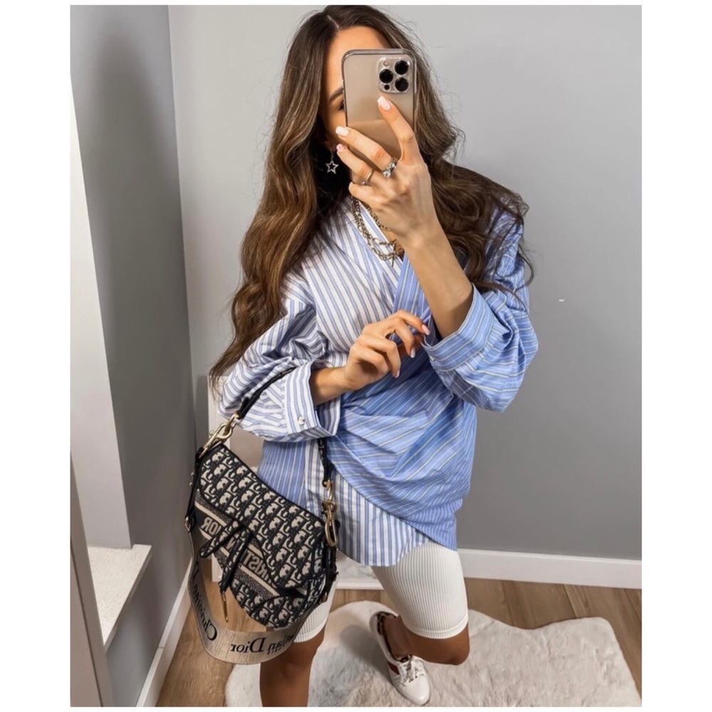 NWT Zara Poplin Wrap Shirt - Picture 5 of 14